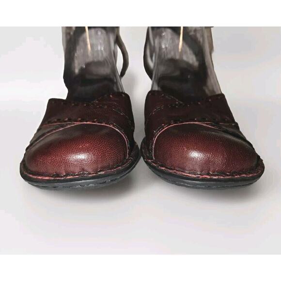 Born Ankle Strap Heel Bordeaux Size 9 - Picture 3 of 11
